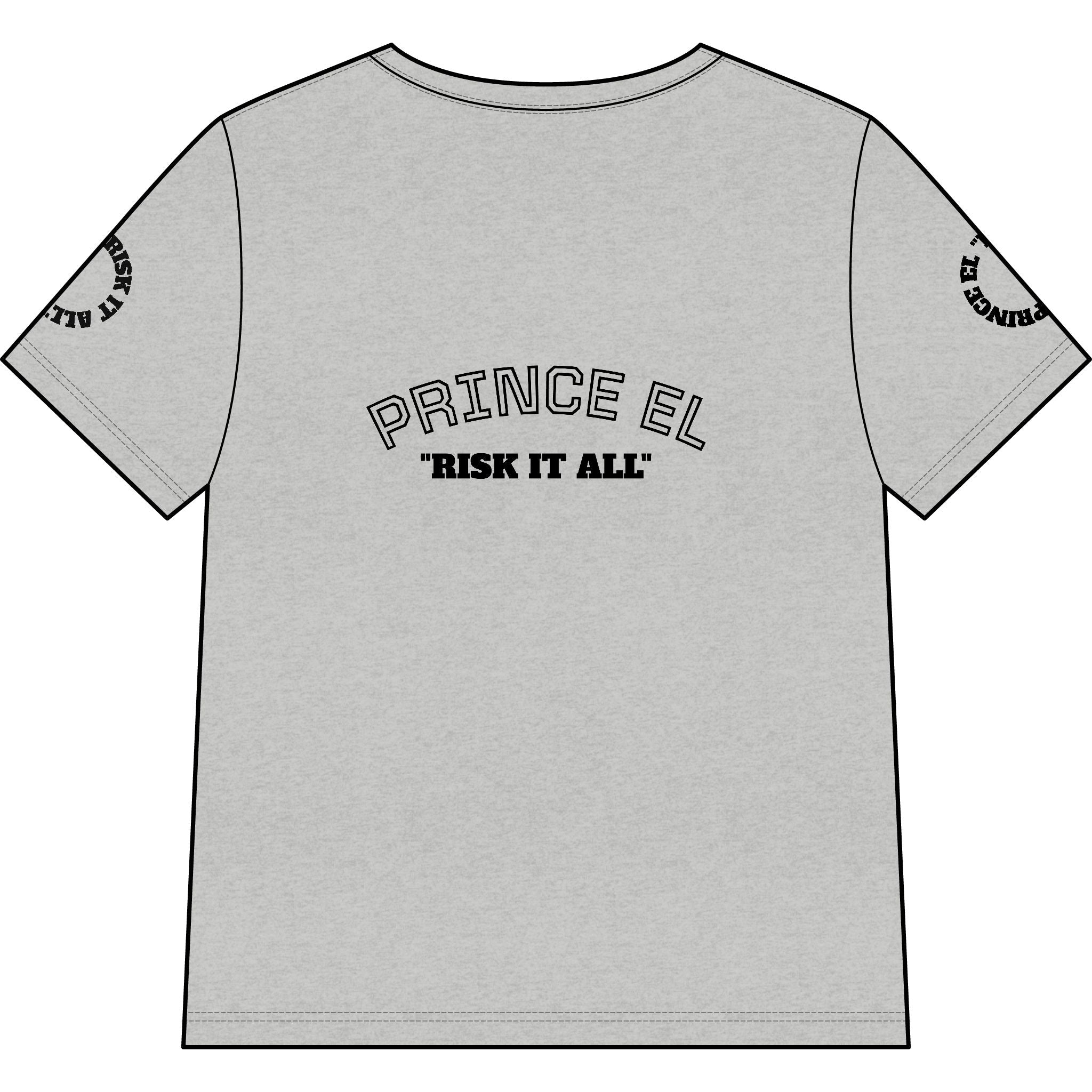 PRINCE EL "RISK IT ALL" Women’s Relaxed Heather CVC V-Neck Tee