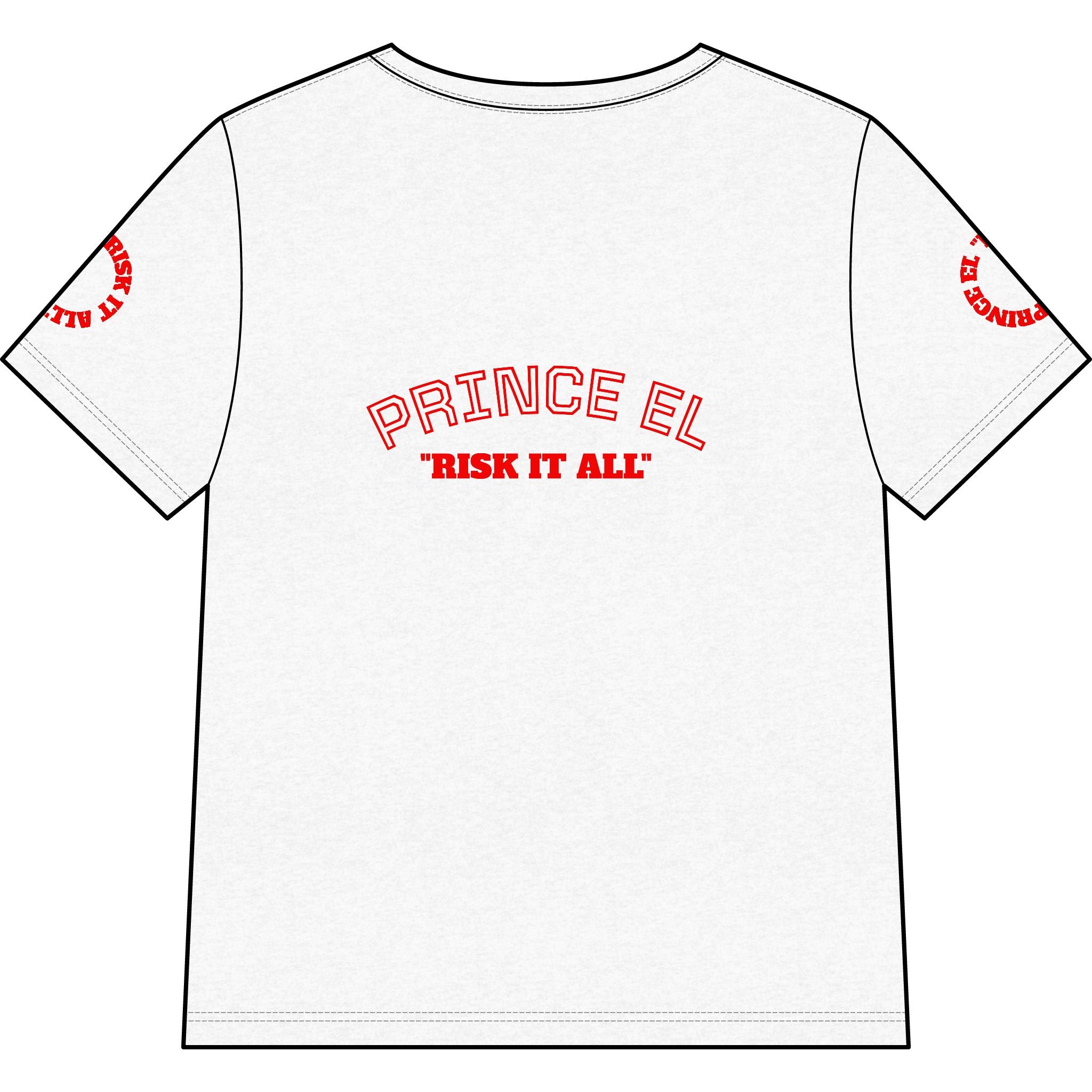 PRINCE EL "RISK IT ALL" Women’s Relaxed Heather CVC V-Neck Tee